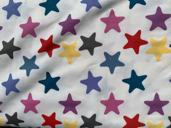 Farbwechsel-Jersey Sterne weiß